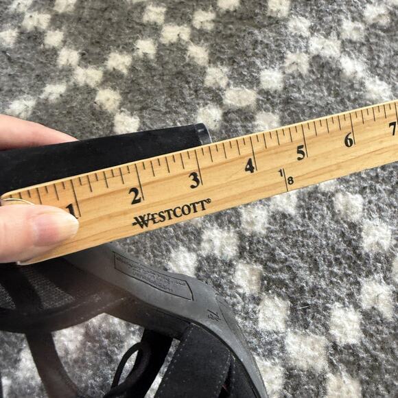 Christian Siriano Shoes Size 7.5 Suede Block Heel Lace Up Mesh Pumps Whimsigoth - Picture 9 of 9